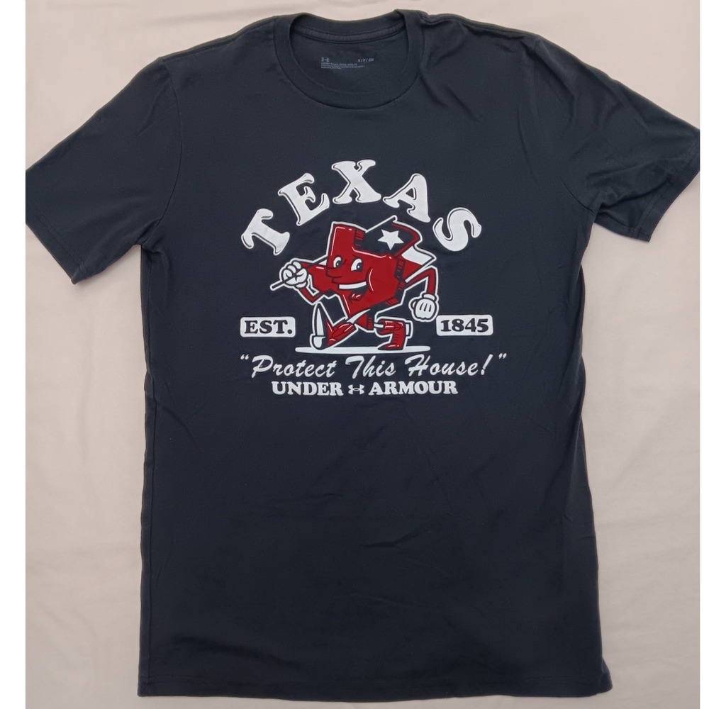 Under Armour Texas Tech "Protect This House" T Shirt Black Red Raiders Small